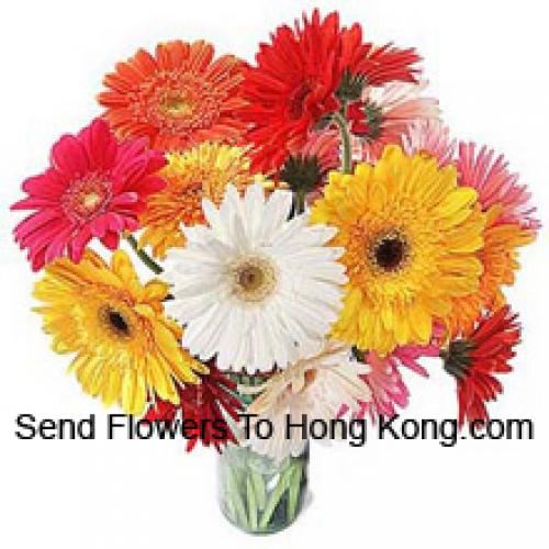 18 Gerberas Frumoase Mixte