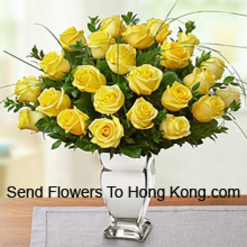 Elegant 24 Yellow Roses