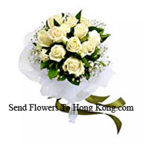 12 Cute White Roses