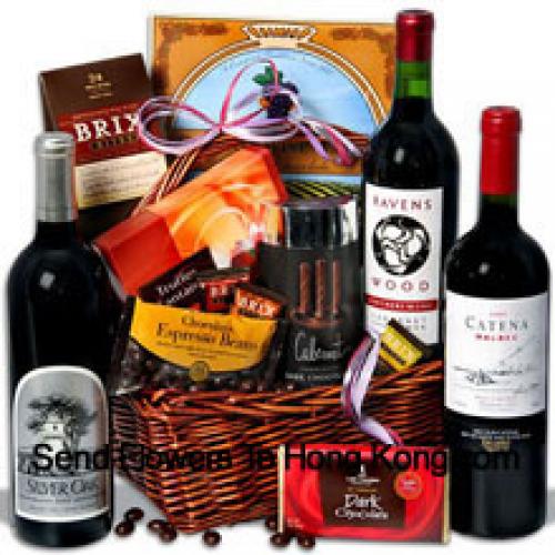 Canasta de regalo con vino exclusivo